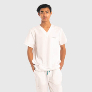 λευκή ιατρική μπλούζα