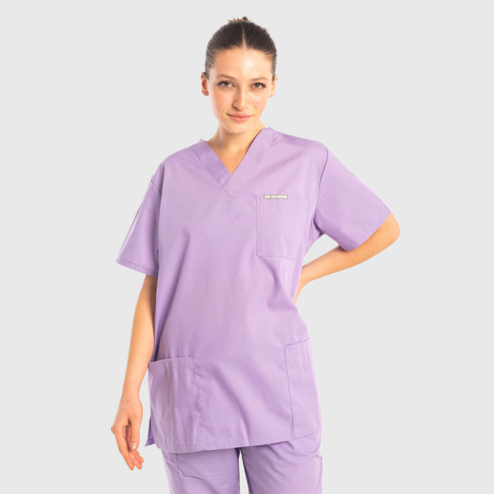 Unisex Νοσηλευτική Μπλούζα Λιλά